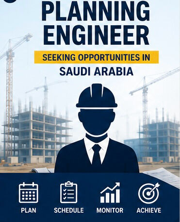 Riyadh, Job Seekers, Planning Engineer | Primavera P6 | Project Planning & Scheduling
