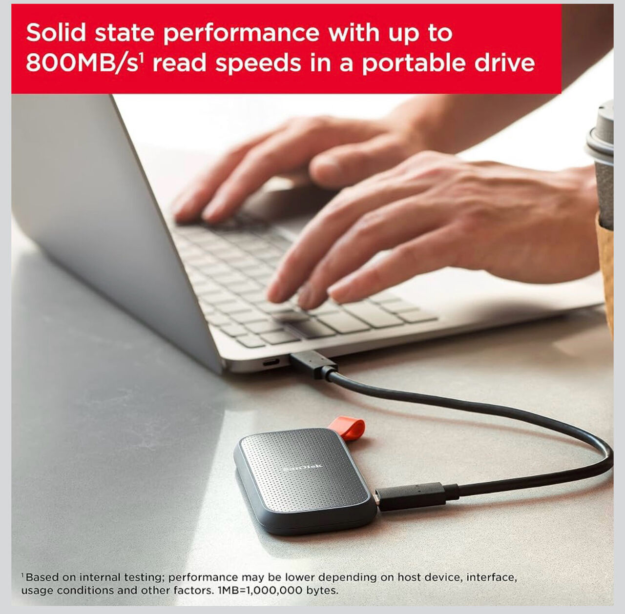 Al Sharafeyah, Computers, SAR 479,  SanDisk Portable SSD 1 TB (External Hard Drive With SSD Technology 2.5 Inches, 800 MB/s,Bl