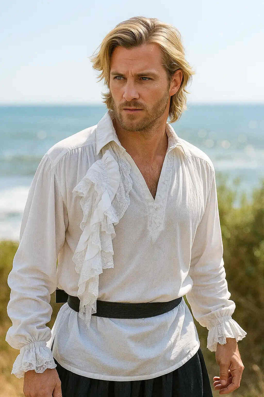 New Delhi, Clothing & Accessories, Usd 49,  Pirate Shirt For Men | TudorDressing