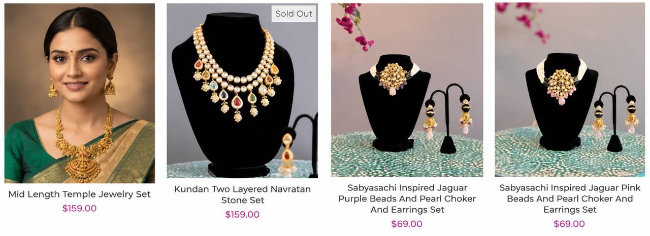 New York, Jewelry, USD 159,  Get Gorgeous Indian Choker Necklaces For Your Next Celebration | Vibha