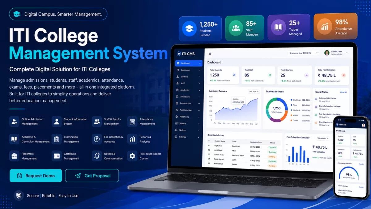 Mumbai, Education, Complete Digital NCVT/SCVT CRM & Official Website Software For ITI Colleges