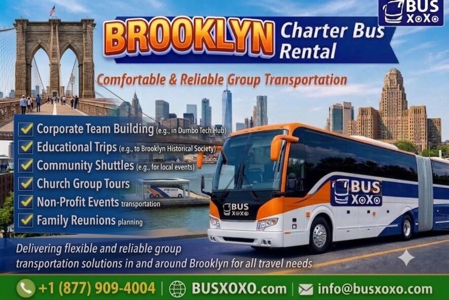 New York, Travel, Safe Brooklyn School Charter Bus Services For Educational Trips
