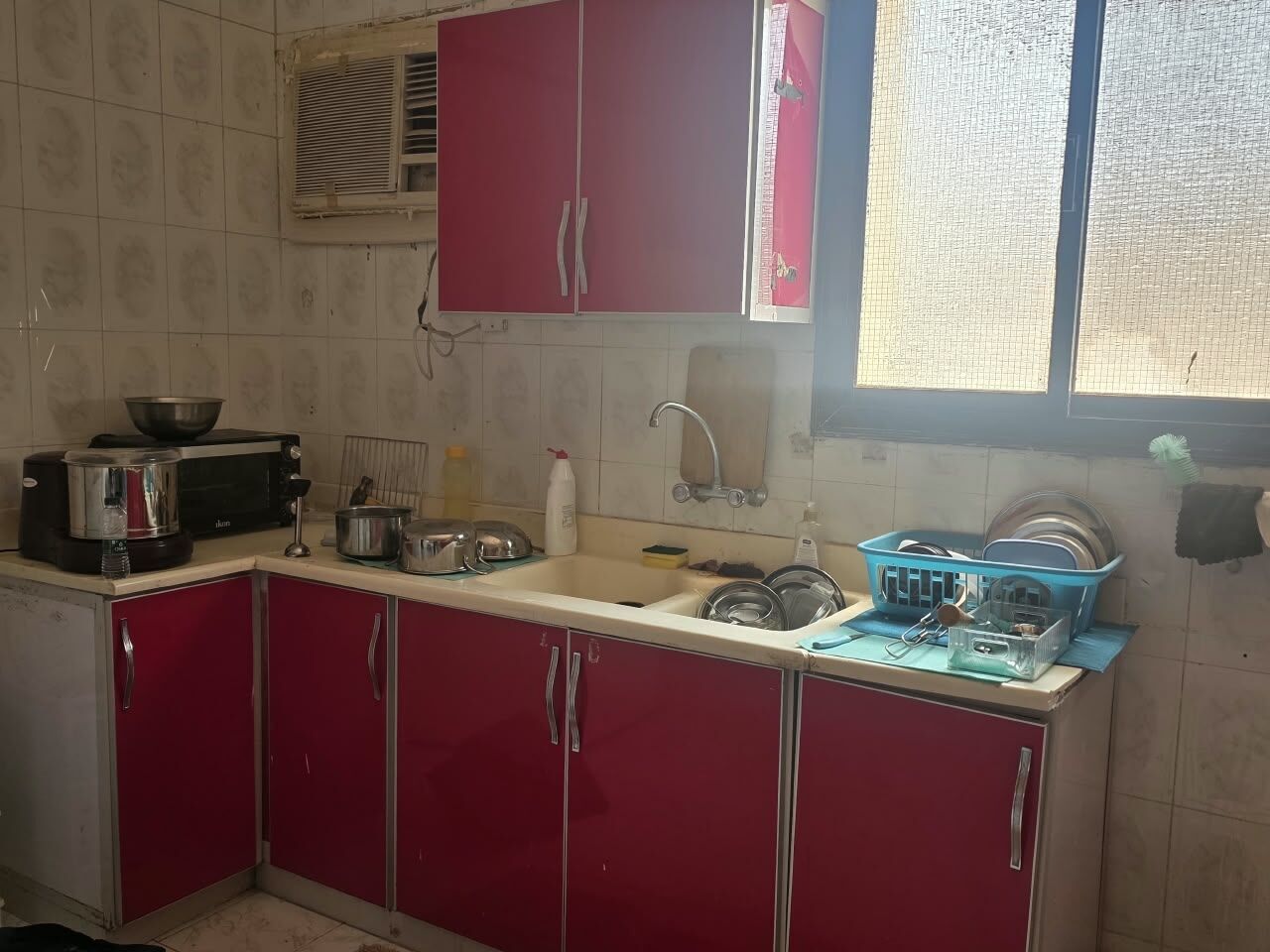 Rabigh, Furniture, SAR 1620,  House Furniture For Sale 1) Kitchen Cup Board Set And 3 Burner Gas Stove Self Ignition.