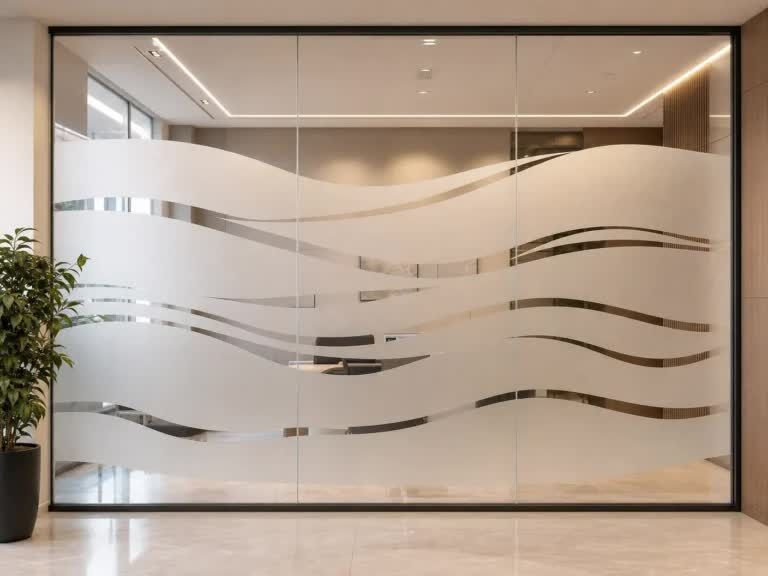 Abu Dhabi, Printing, Frosted Glass Stickers Dubai &mdash; Privacy And Branding