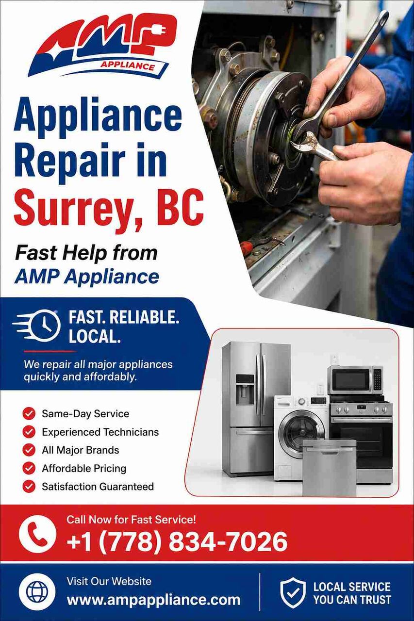 Surrey, Appliance Repair, Appliance Repair In Surrey, BC | Fast Help From AMP Appliance