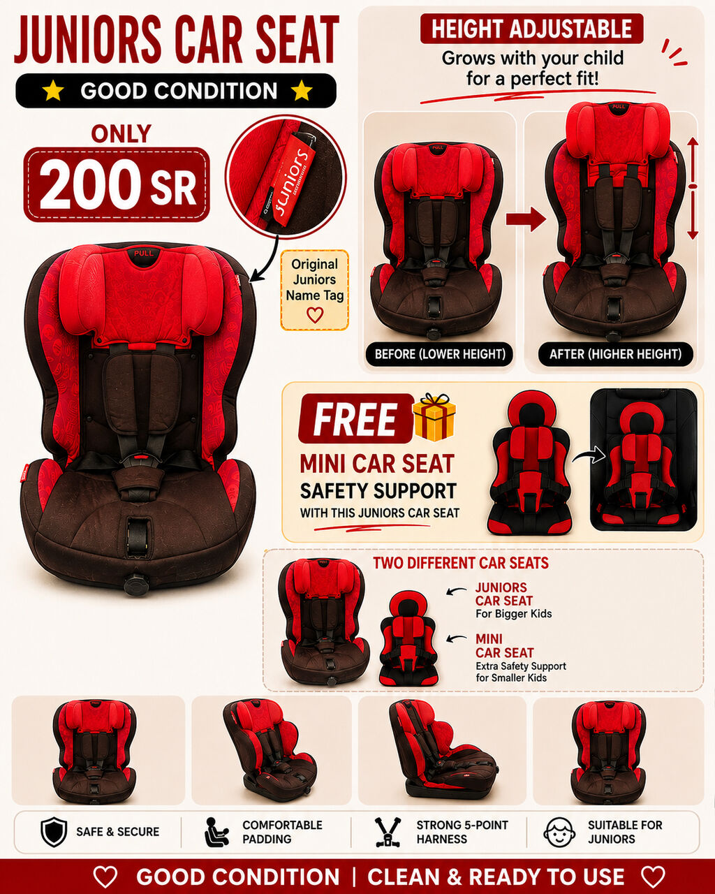 Al Naseem, Appliances, SAR 200,  Juniors Cars Seat