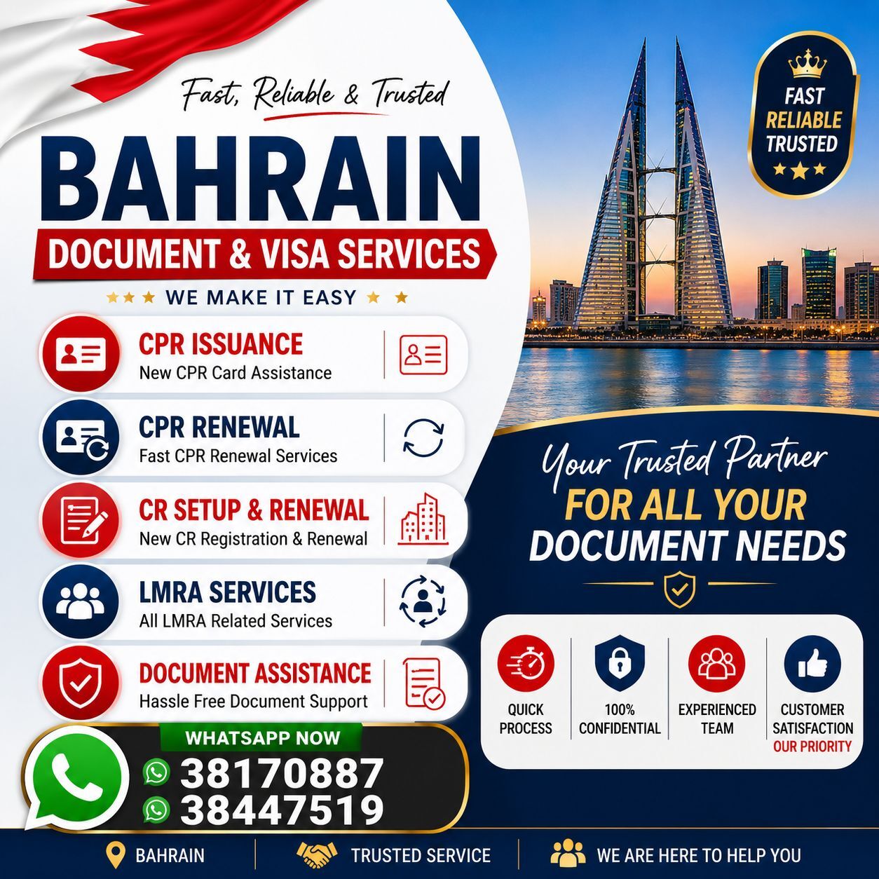 Manama, Business, Documents Clearance