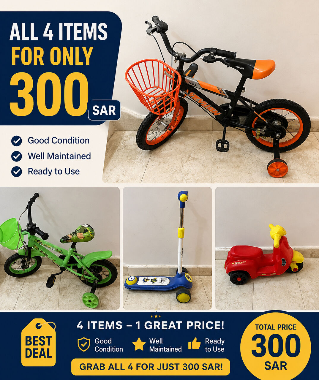 Riyadh, Bicycles, SAR 200,  Bicycles Combo
