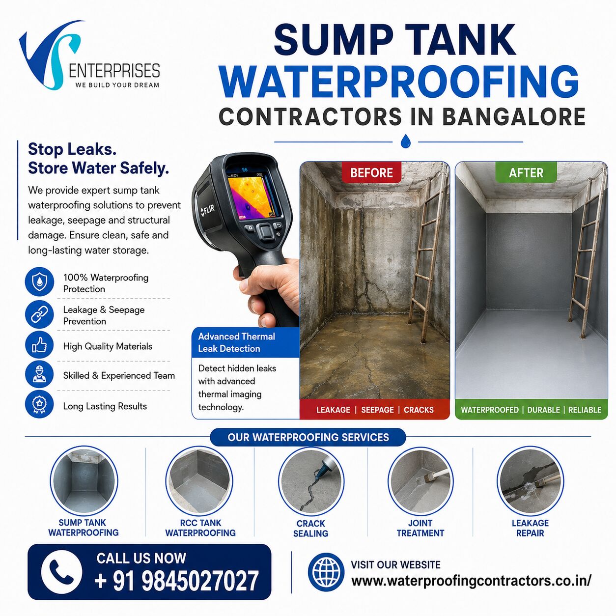 Bangalore, Construction, Sump Tank Waterproofing Contractors In Bangalore