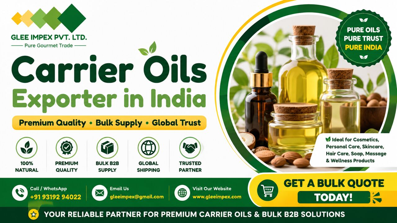 Mumbai, Business Partners, Carrier Oils Exporter In India &ndash; GLEE IMPEX