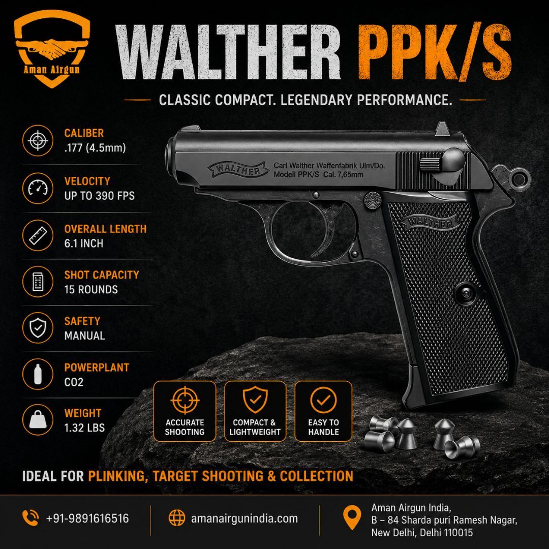 New Delhi, Sporting Goods, INR 50,  Shop Walther PPK/S | Premium CO2 Airgun | Aman Air Gun