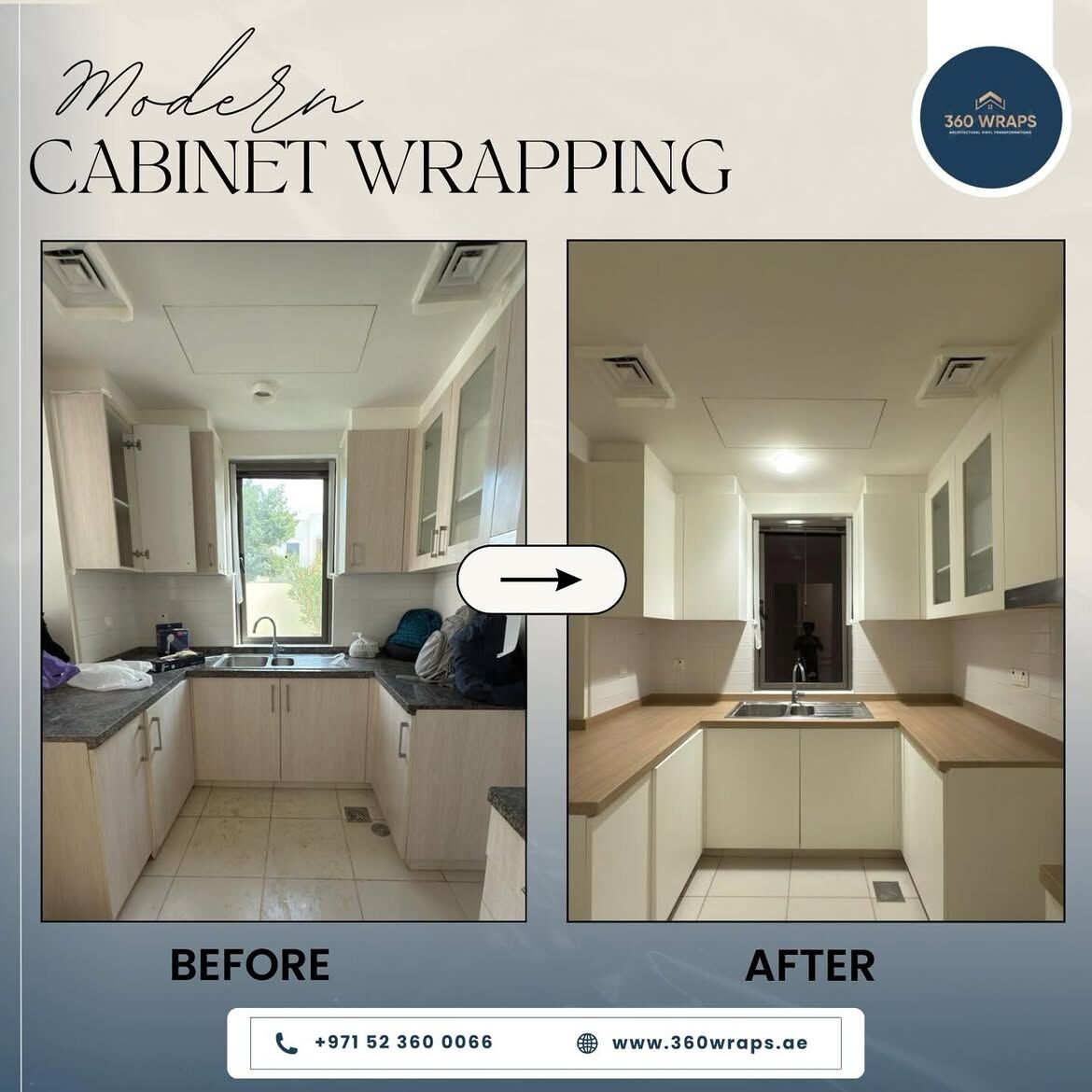 Dubai, Interior Design, Modern Vinyl Cabinet Wrapping In Dubai &ndash; Refresh Your Kitchen Without Replacement