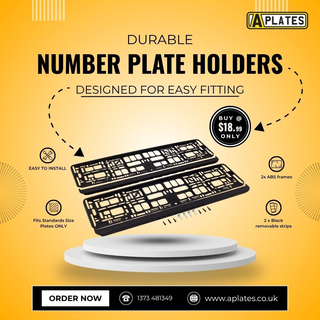 London, Auto Parts, Durable Number Plate Holders Designed For Easy Fitting