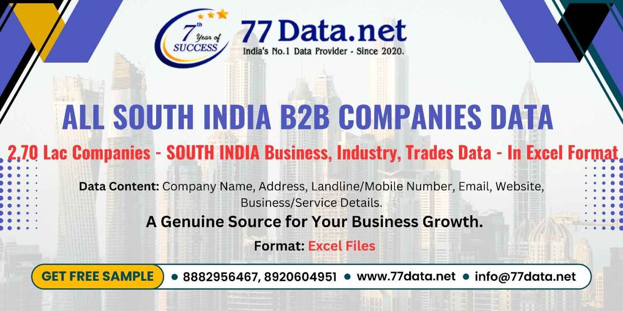 Chennai, Business, Get Verified List Of 2 Lac+ Companies In South India With Free Sample