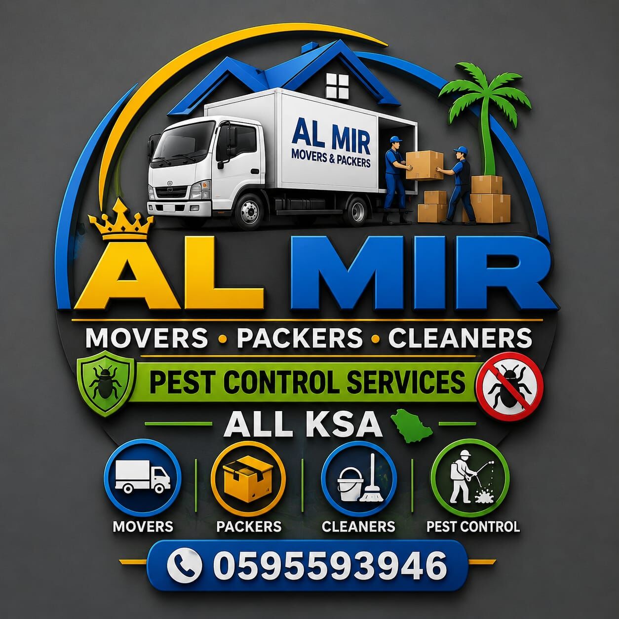 Ad Diriyah, Relocation, []]AL MIR MOVERS PACKERS[]] CLEANERS PEST CONTROL SERVICES ALL KSA[]]