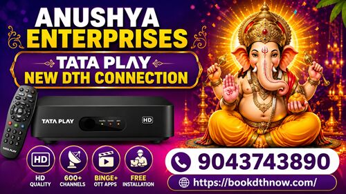 Mumbai, Electronics, INR 3600,  Tata Play New DTH Connection Offers In Ariyalur | 9043743890