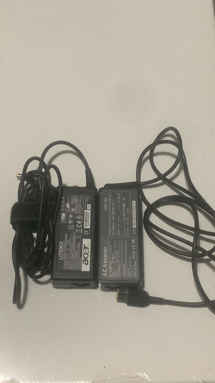 Jeddah, Computers, SAR 100,  Laptop Chargers: Acer, Lenovo