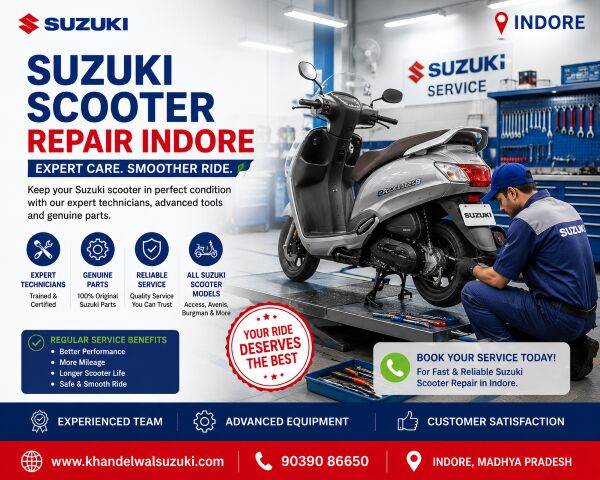 Indore, Business, Suzuki Scooter Repair For Common Maintenance Requirements