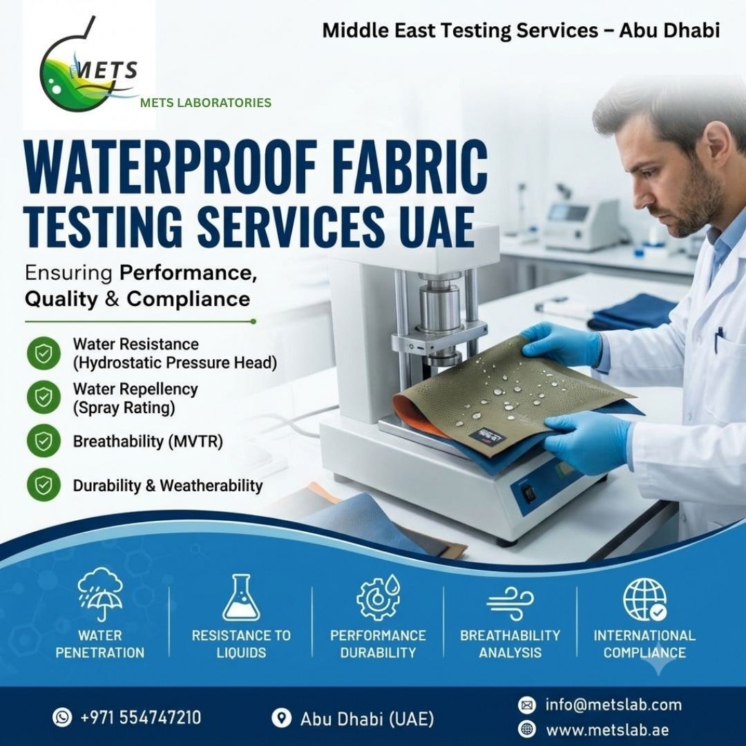 Abu Dhabi, Business, Hydrostatic Head Testing UAE For Waterproof Textile Evaluation