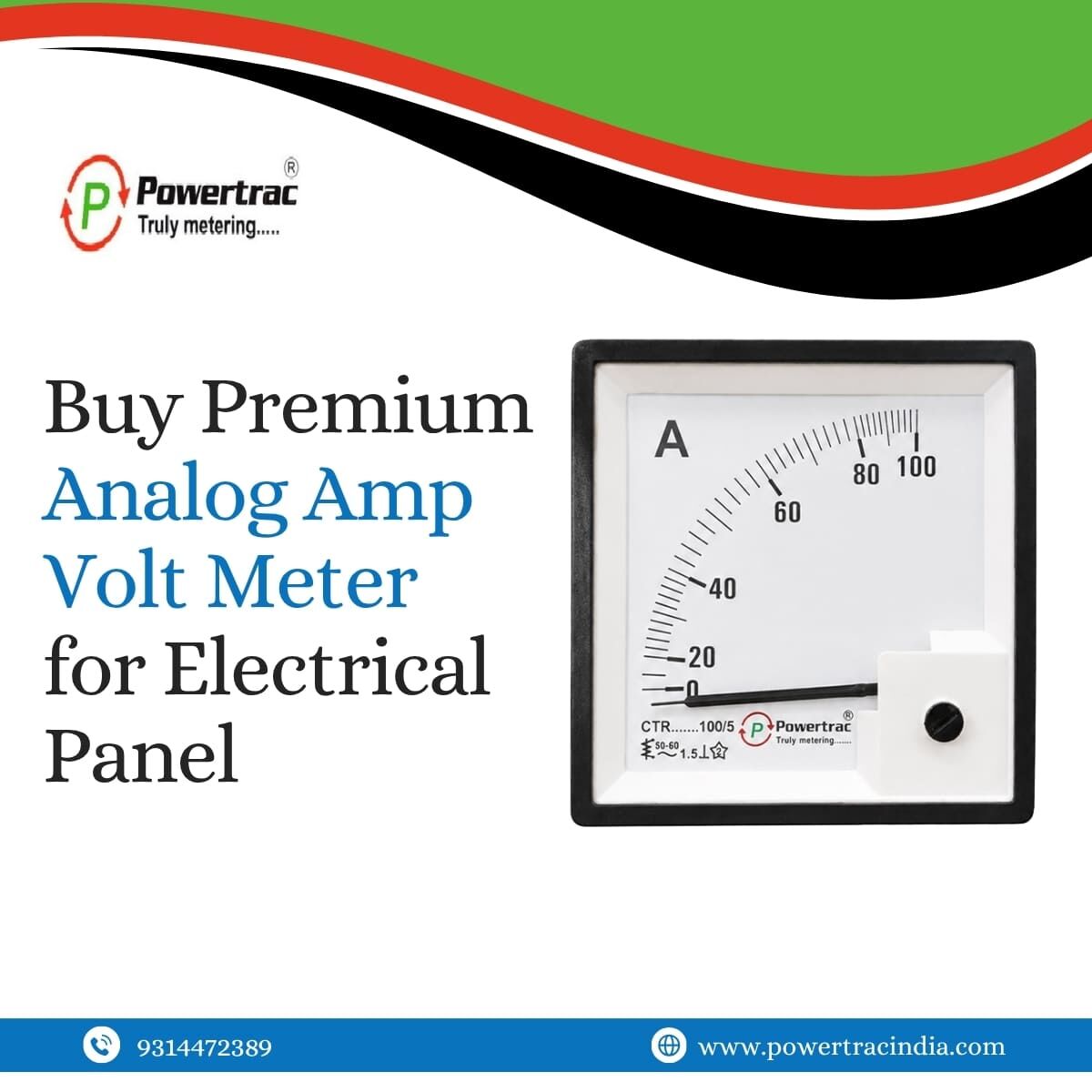 Jaipur, Electronics, INR 500,  Buy Premium Analog Amp Volt Meter For Electrical Panel