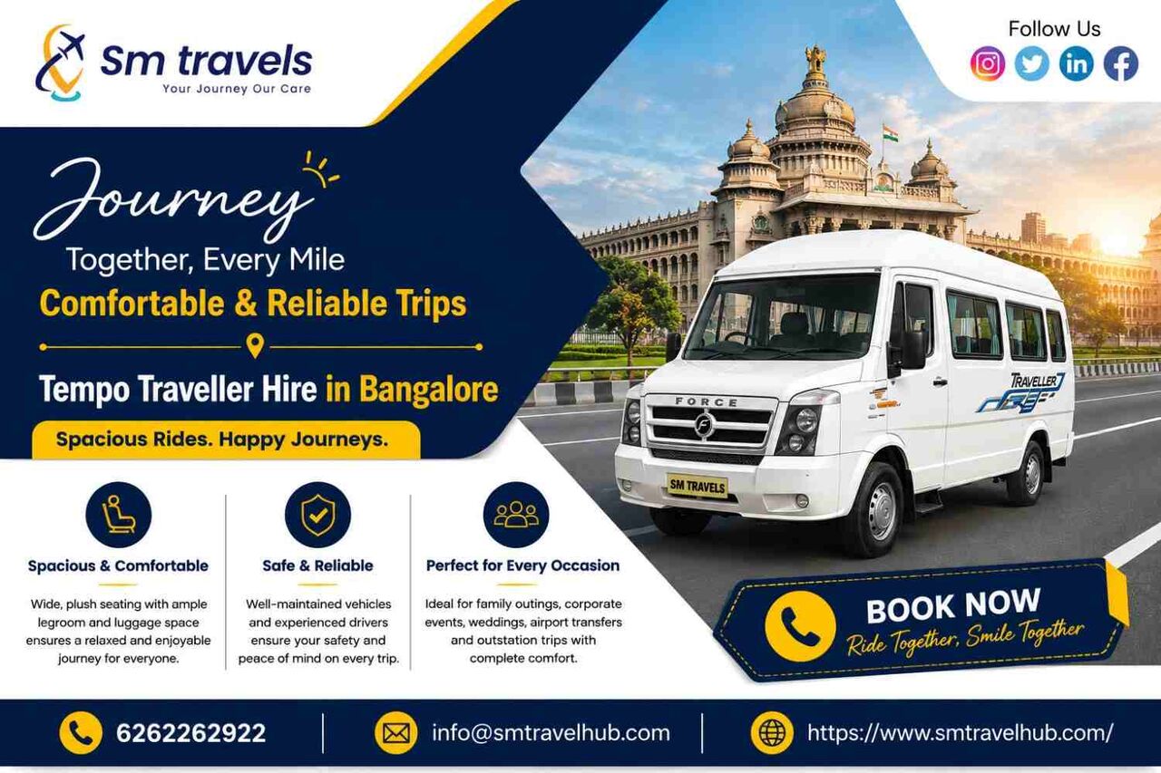 Bangalore, Travel, Tempo Traveller Hire In Bangalore