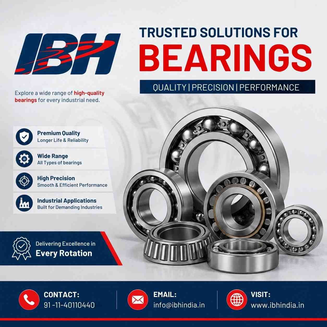 New Delhi, Industrial Machinery, Industrial Bearings For Smooth Machine Performance