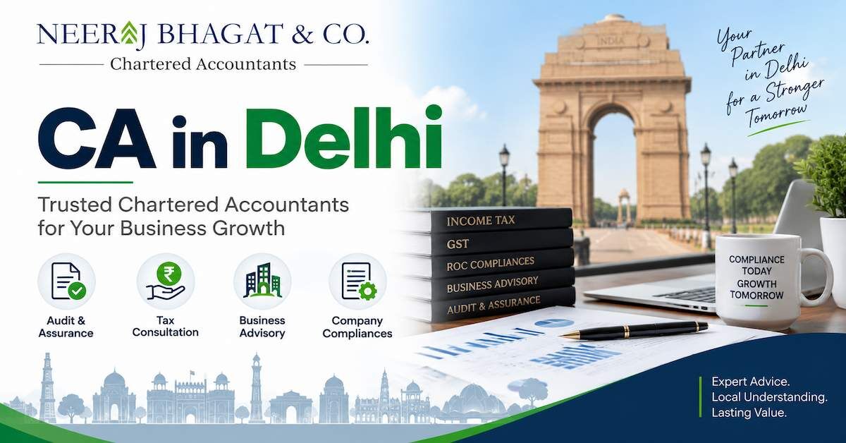New Delhi, Accounting, Professional Chartered Accountant For Delhi Clients