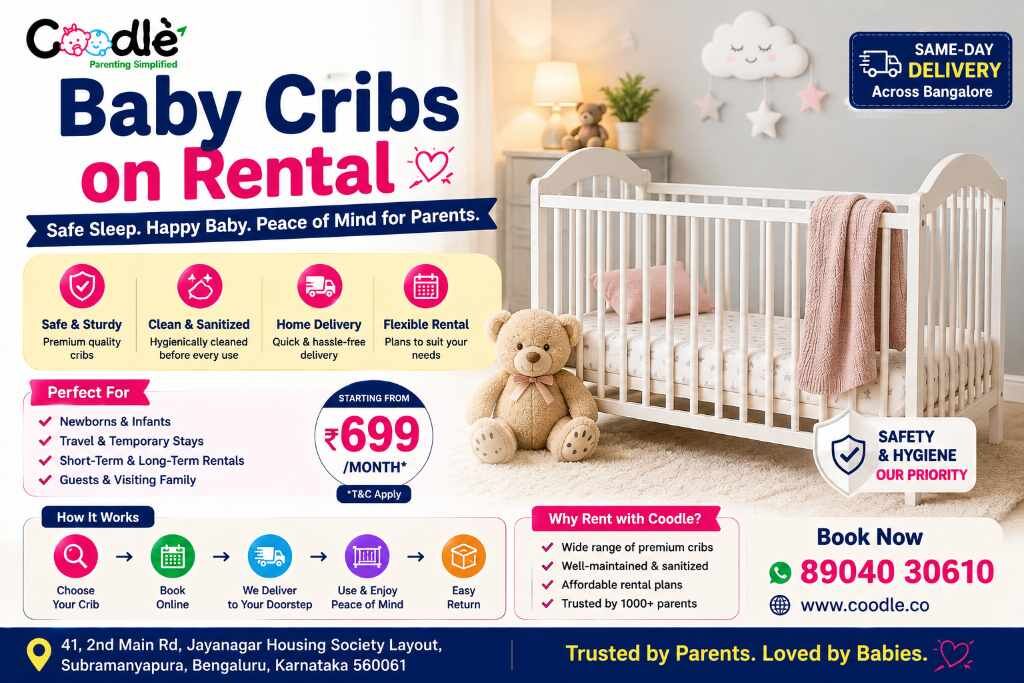 Bangalore, Baby & Kid Stuff, INR 1200,  Baby Cribs On Rental