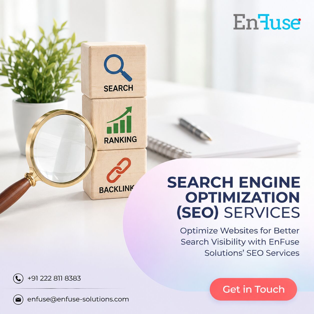 Mumbai, Marketing, Optimize Websites For Better Search Visibility With EnFuse Solutions&rsquo; SEO Services