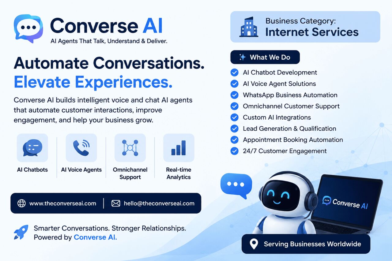 Mumbai, Business, Converse AI &ndash; Intelligent AI Agents For Smarter Business Conversations
