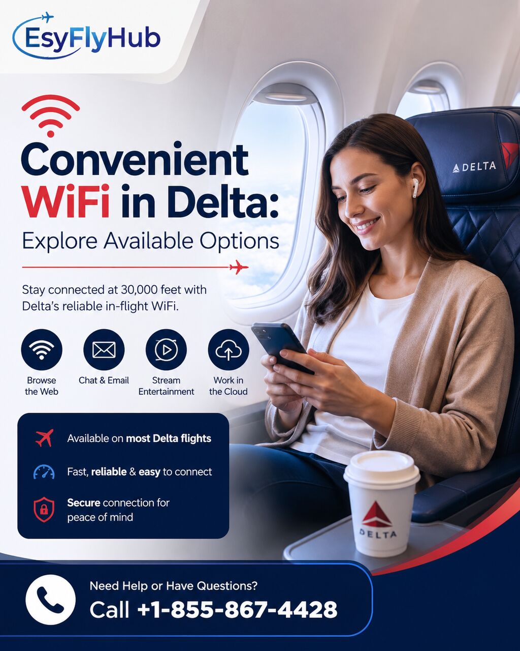 New York, Travel, Convenient WiFi In Delta: Explore Available Options