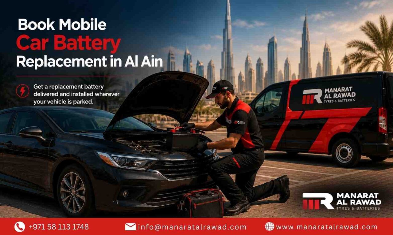 Al Ain, Automotive, Book Your Mobile Car Battery Service In Al Ain Today.