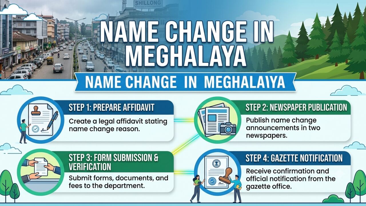New Delhi, Legal, Apply Online For Gazette Name Change In Meghalaya