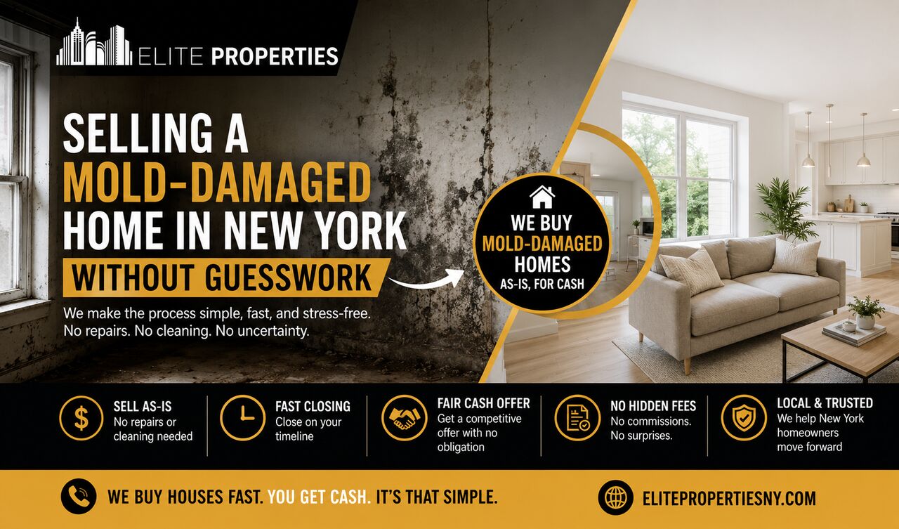 New York, Items Wanted, Sell Your Mold-Damaged House In New York As-Is