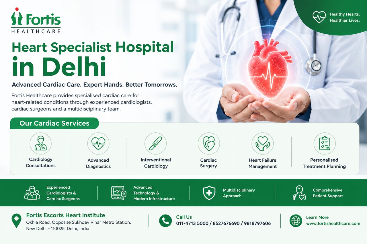 New Delhi, Health, Heart Specialist Hospital In Delhi | Fortis Healthcare
