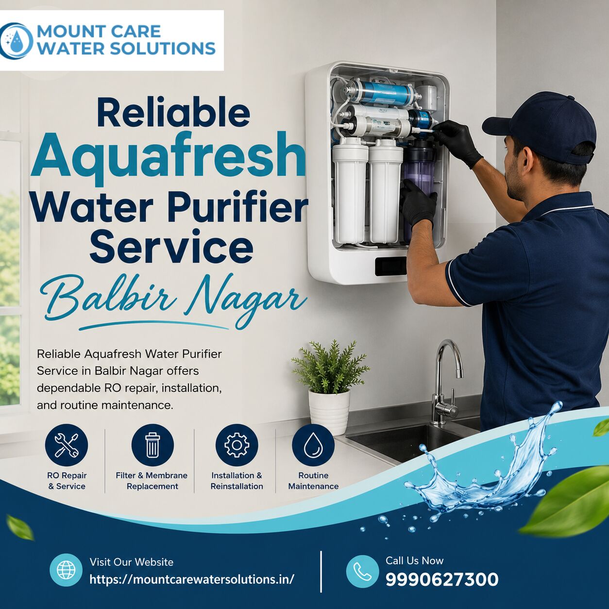 Mumbai, Household, Reliable Aquafresh Water Purifier Service Balbir Nagar
