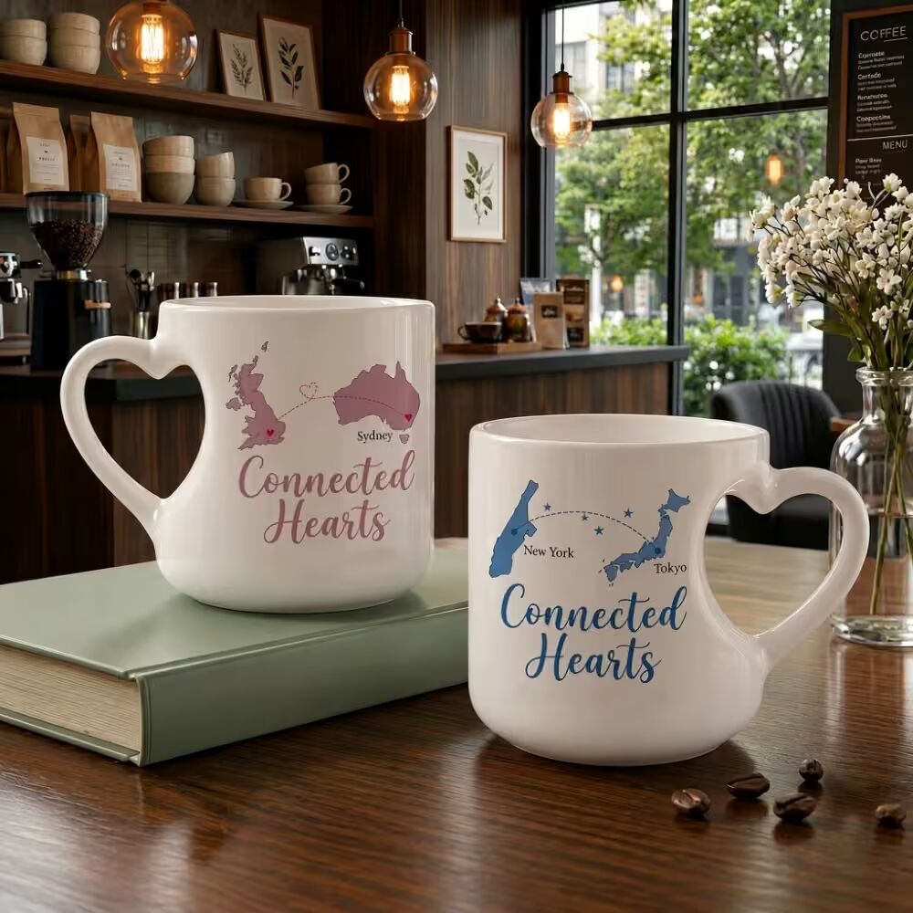 Mumbai, Collectibles, INR 500,  Personalized Heart Cut Handle Printed Mugs