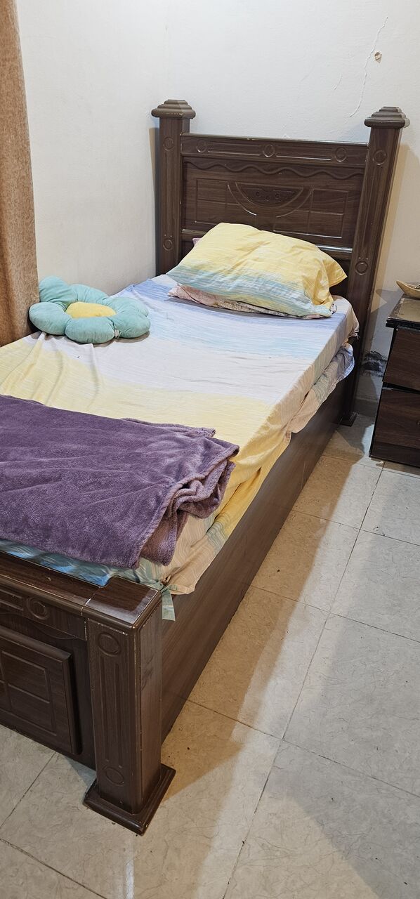 Jeddah, Household Items, SAR 500,  2 Single Bed With Cusion Mat For Sale