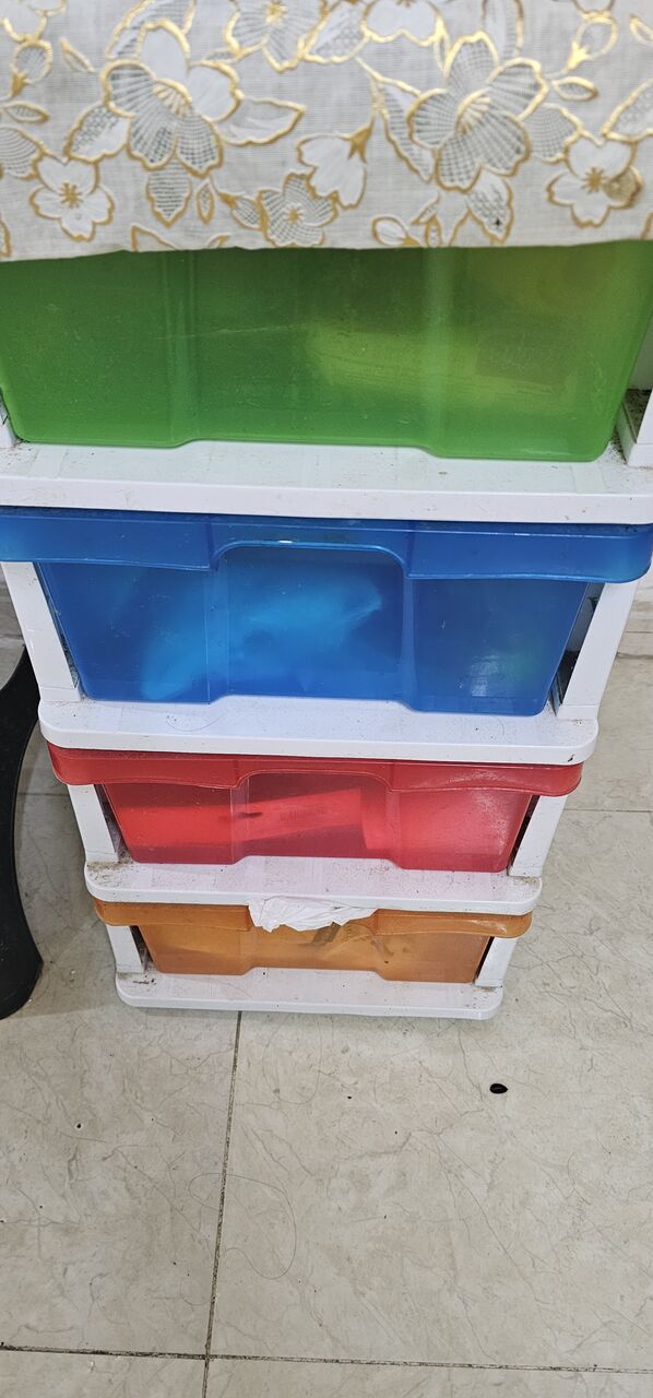Jeddah, Household Items, SAR 100,  2 Storage Shelf Pvc With 4 Drawers For Storage