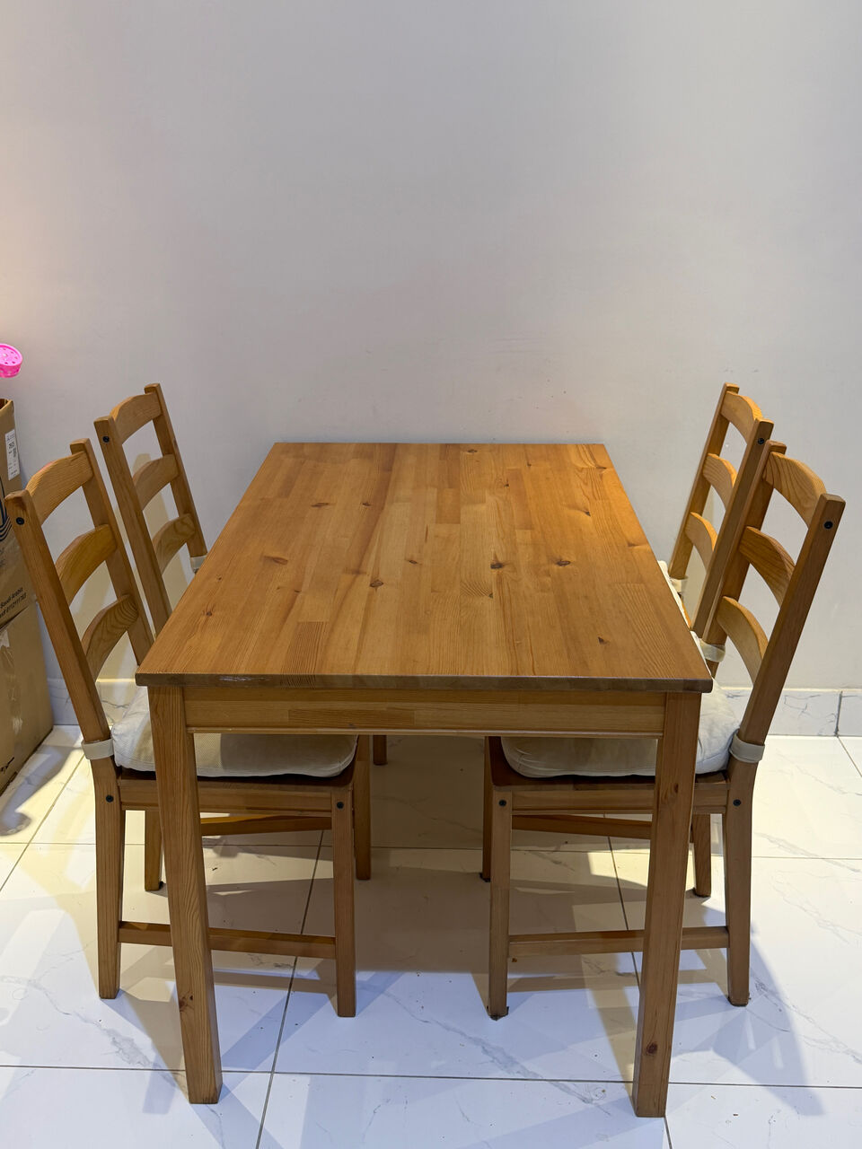 Jeddah, Furniture, SAR 500,  IKEA Dining Table + 4 Chairs For Sale