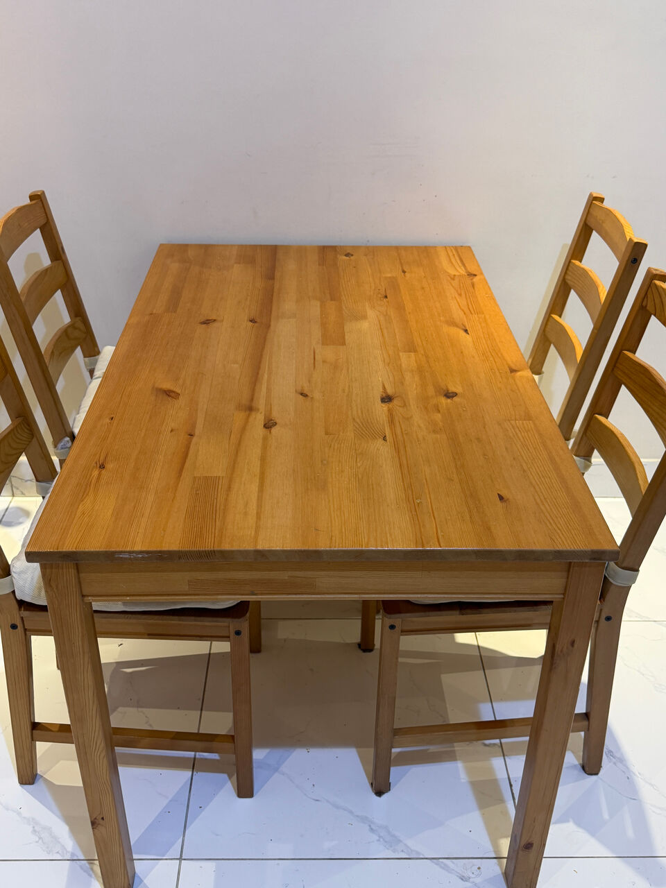 Jeddah, Furniture, SAR 500,  IKEA Dining Table + 4 Chairs For Sale