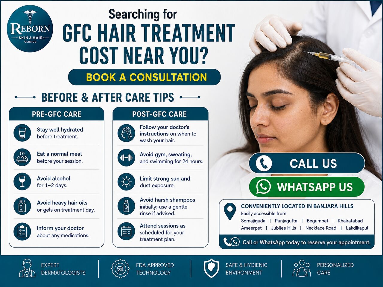Hyderabad, Health & Beauty Items, INR 5000,  GFC Hair Treatment In Banjara Hills, Hyderabad &ndash; Enquire About Cost