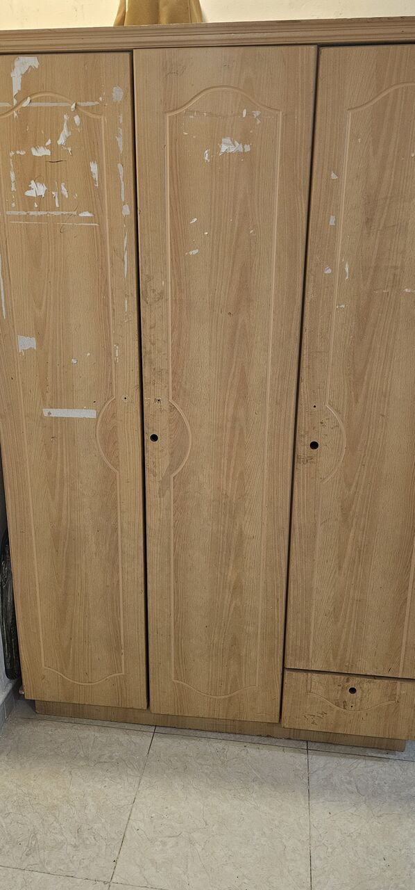 Jeddah, Household Items, SAR 600,  Steel Wardrobe And Wooden Wardrobe Centre Table Wooden Good Condition For Immediate Sale