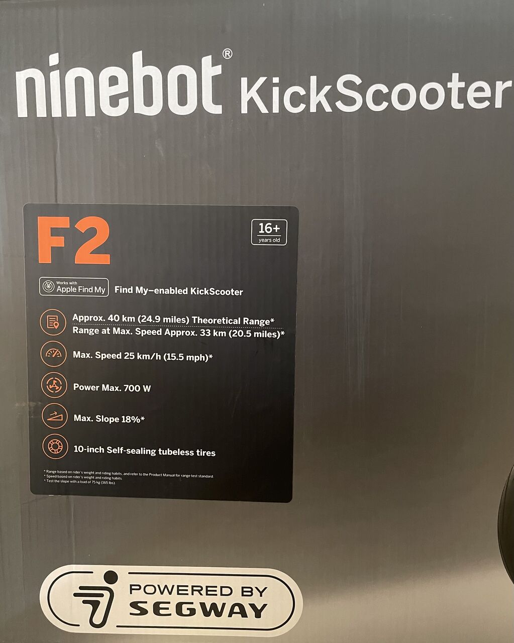 Al Rawabi, Bicycles, SAR 1600,  Adult Electric Scooter F2 Segway-Ninebot (New / Jarir Box Included)