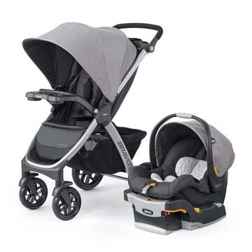 Al Malaz, Baby & Kid Stuff, SAR 650,  Chicco Bravo 3-in-1 Trio Travel System (Includes Stroller + KeyFit® 30 Infant Car Seat + B