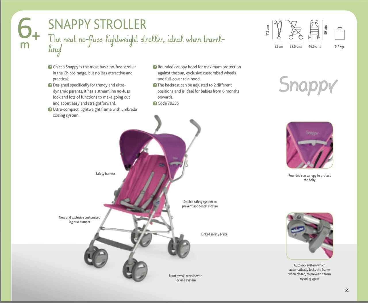 Al Malaz, Baby & Kid Stuff, SAR 150,  Chicco Snappy Baby Stroller 🍼