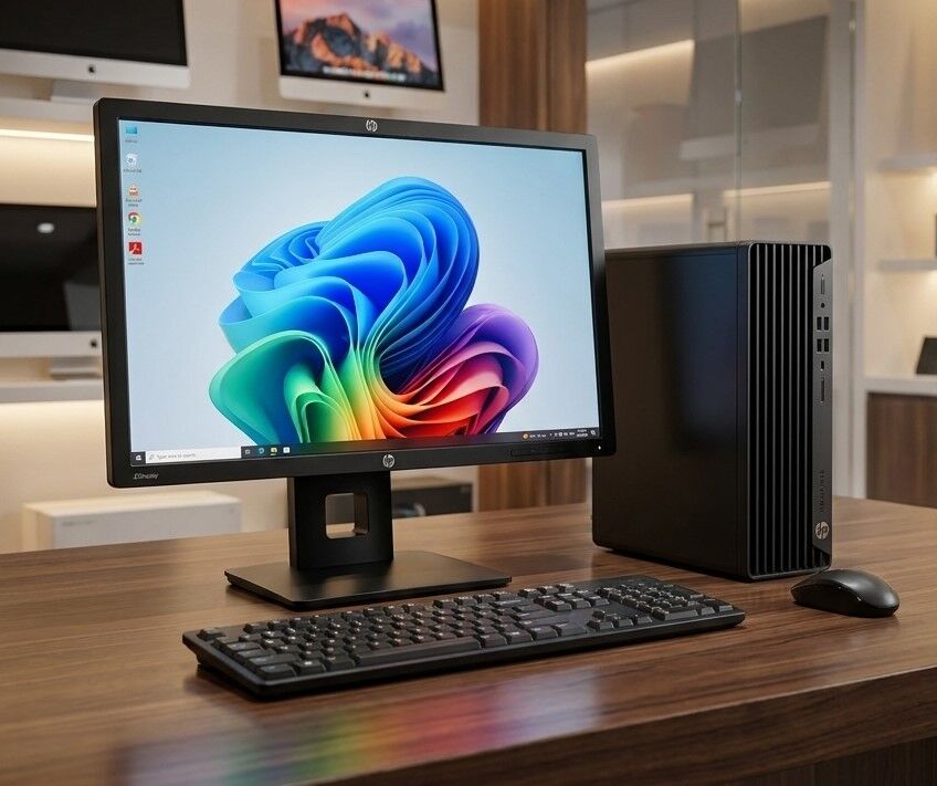 Isa Town, Computers, BHD 155,  10th Generation HP Core I7 Computer Set HP 24" WUXGA Monitor 8GB DDR4 RAM Windows 11 Pro