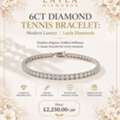 GBP 2250,  6ct Diamond Tennis Bracelet: Modern Luxury | Layla Diamonds