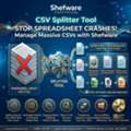 Divide Heavy CSV Files Without Data Loss Using Shefware