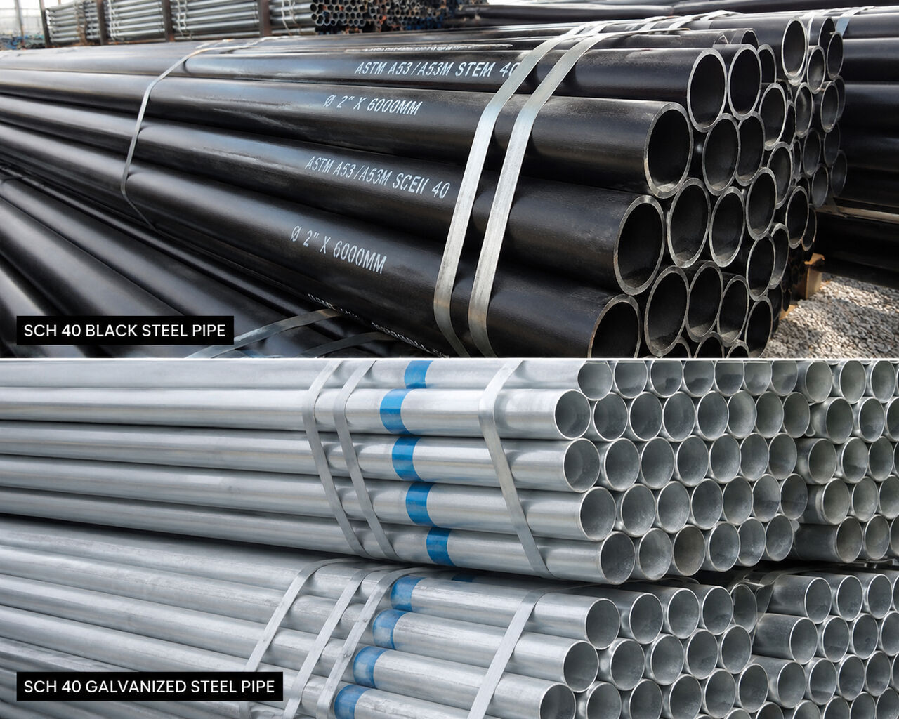 Dammam, Business, 1. GALVANIZED PIPE &bull; SCH 40 BLACK PIPE &bull; FENCING & WIRE MESH STOCKIST  2. STEEL PIPE & FEN